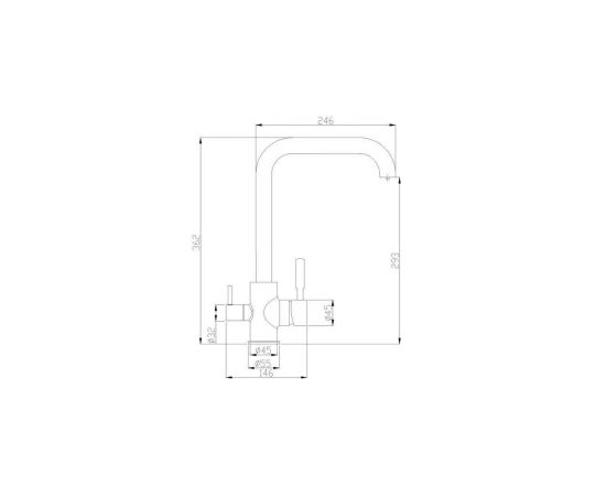 Смеситель для кухни ZORG Steel HammerSH 715 INOX_, изображение 2