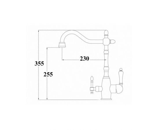 Смеситель для кухни под фильтр ZORGZR 312-33 YF BLACK BRONZE_, изображение 2