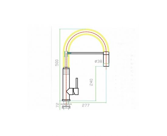 Смеситель для кухонной мойки ZORG Inox SZR-2141_, изображение 2