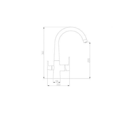 Смеситель для кухни ZORG Steel HammerSH 819 CR_, изображение 2