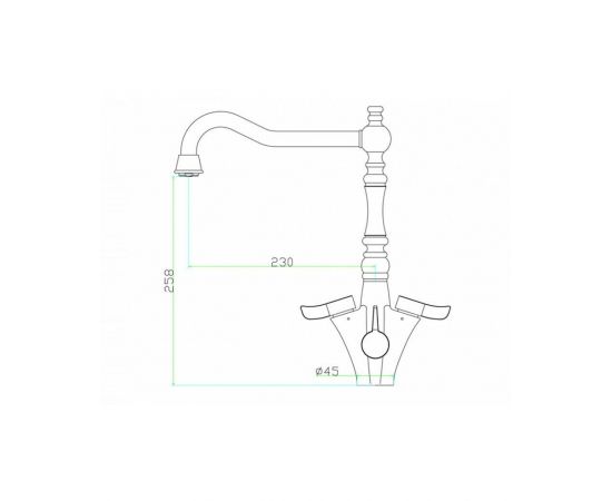 Смеситель для кухонной мойки Zorg под фильтр ROSSOSZR-1219-7D_, изображение 2