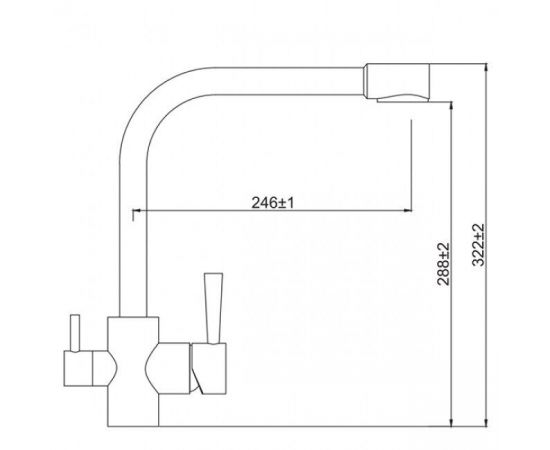 Смеситель для кухонной мойки  KAISER Merkur 26044-10_, изображение 2