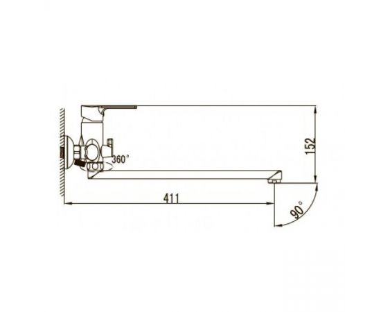 Смеситель для ванны с душем KAISER Oval 56055_, изображение 2