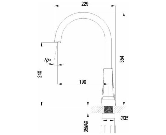 Смеситель для кухонной мойки Lemark Unit LM4555C_, изображение 5