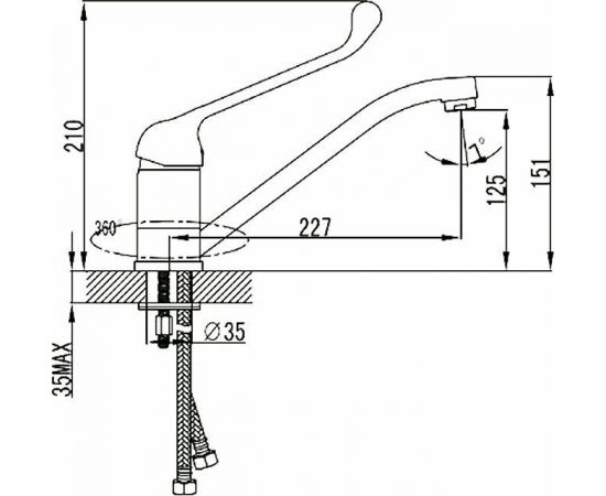 Смеситель для кухонной мойки Lemark Project LM4604C_, изображение 3