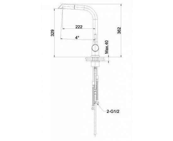 Смеситель для кухонной мойки Lemark Expert LM5075S_, изображение 6