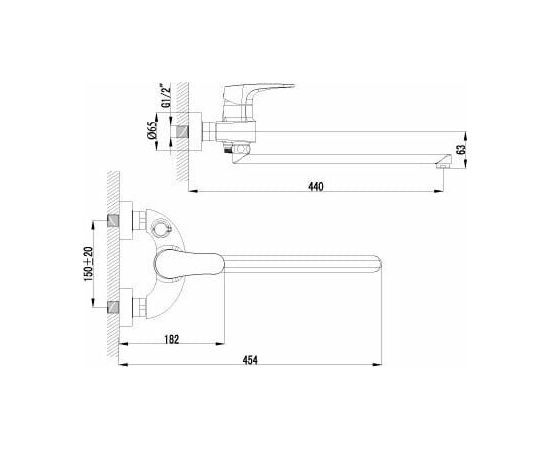 Смеситель для ванны Lemark Shift LM4317C_, изображение 2