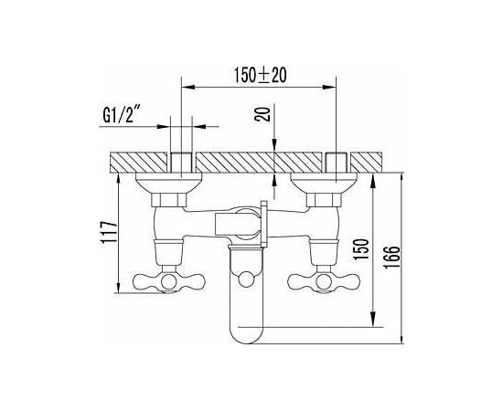 Смеситель для ванны Lemark Standard LM2102C_, изображение 5