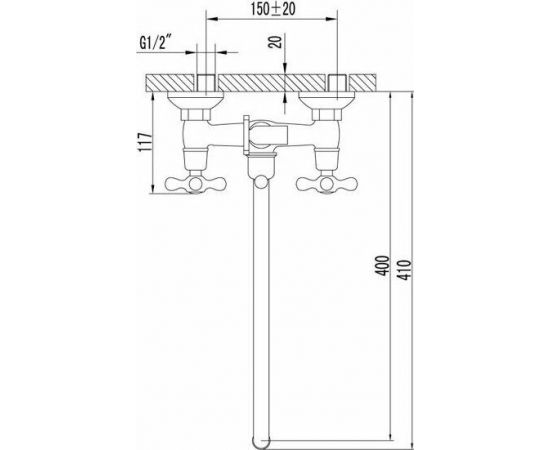 Смеситель для ванны Lemark Standard LM2151C_, изображение 5