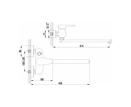 Смеситель для ванны Lemark Status LM4417C_, изображение 2