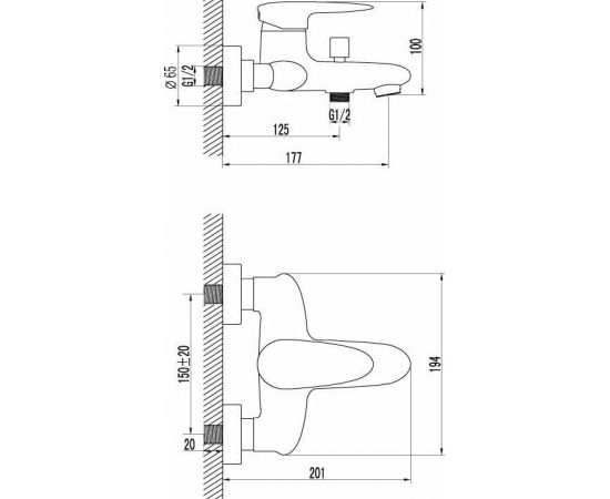 Смеситель для ванны Lemark Status LM4402C_, изображение 5