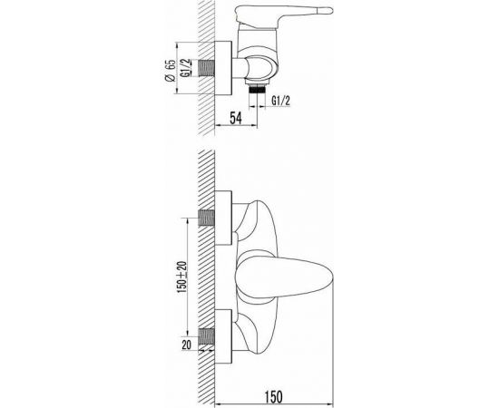 Смеситель для душа Lemark Status LM4403C_, изображение 5