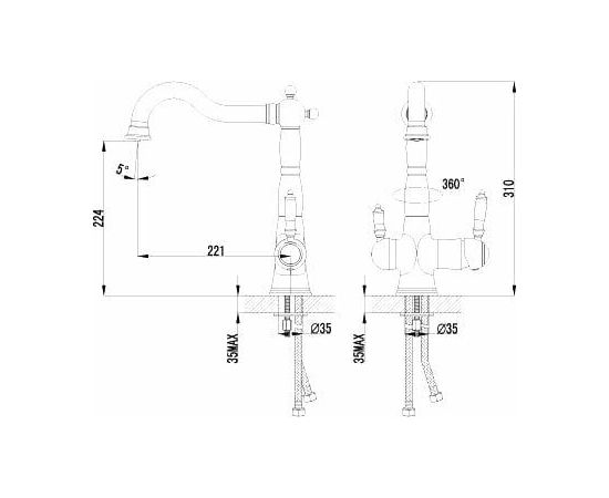 Смеситель для кухонной мойки Lemark Comfort LM3065C_, изображение 2