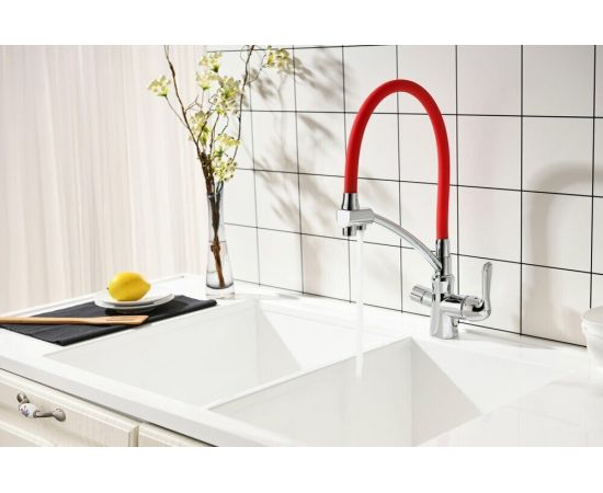 Смеситель для кухонной мойки Lemark Comfort LM3070C-Red_, изображение 4