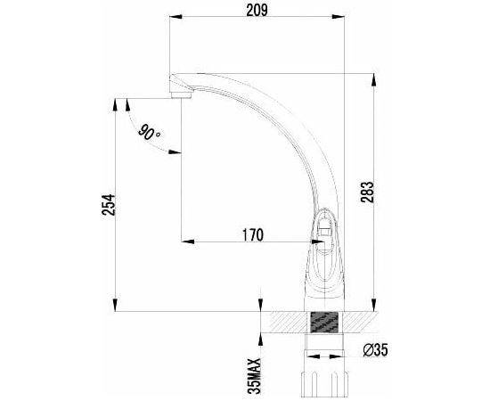 Смеситель для кухонной мойки Lemark Luna LM4155C_, изображение 2