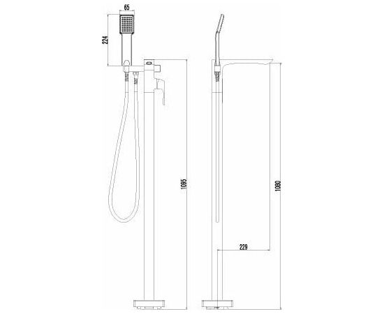 Смеситель для ванны Lemark Unit LM4544C_, изображение 2