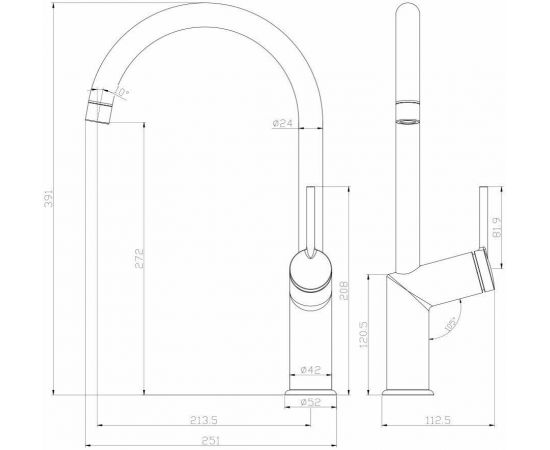 Смеситель Lemark Minima LM3805C для кухни_, изображение 2