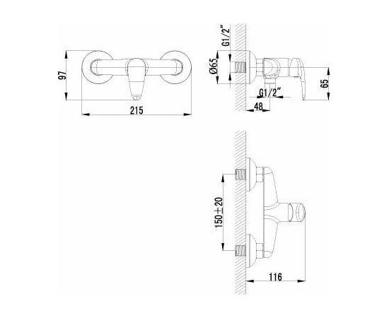 Смеситель гигиенический душ Lemark Pramen LM3318C_, изображение 2