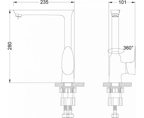 Смеситель для кухонной мойки Lemark Nero LM0205C_, изображение 3