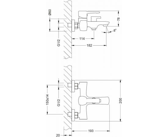 Смеситель Lemark Evitta LM0514C для ванны_, изображение 2