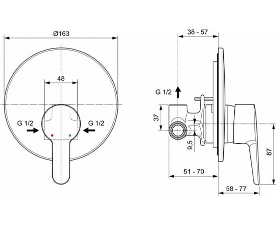 Смеситель Ideal Standard A6944AA для душа_, изображение 4