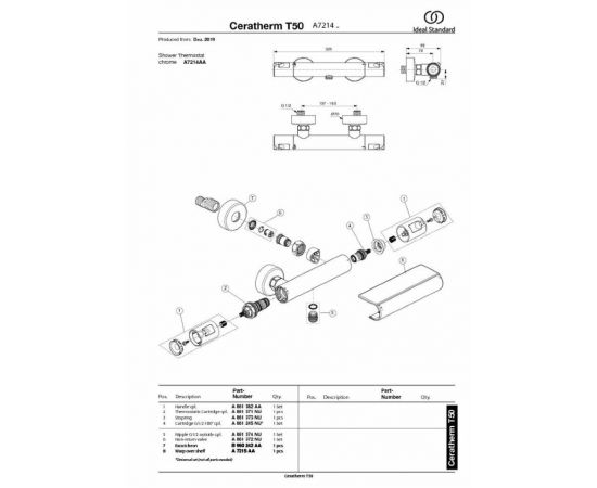 Смеситель Ideal Standard A7214AA для душа_, изображение 5