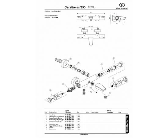 Смеситель Ideal Standard A7223AA для ванны с душем_, изображение 6