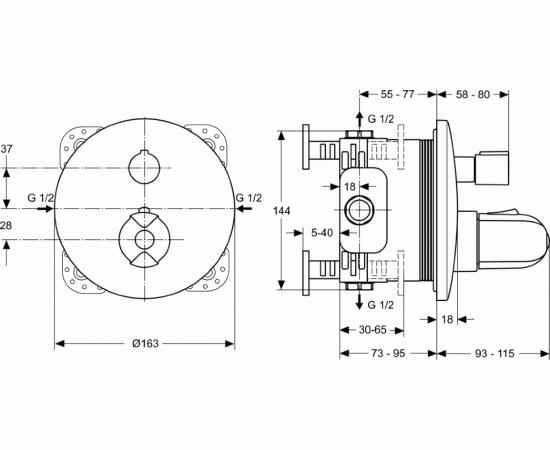 Смеситель Ideal Standard  CERATHERM A4659AA для душа_, изображение 3