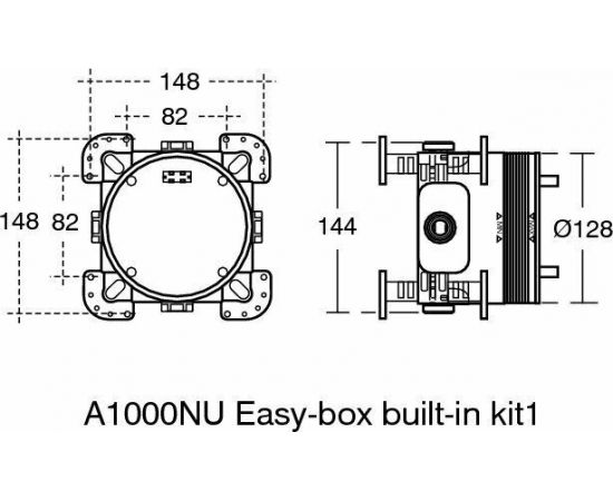 Скрытая часть Ideal Standard EASYBOX A1000NU_, изображение 7