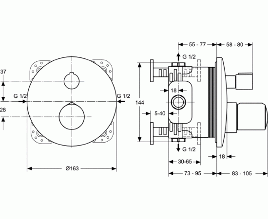 Смеситель Ideal Standard  MELANGE A4721AA для душа_, изображение 3