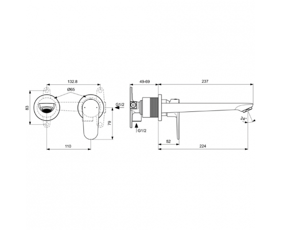 Смеситель для раковины Ideal Standard CERAFINE O  BD133XG_, изображение 6