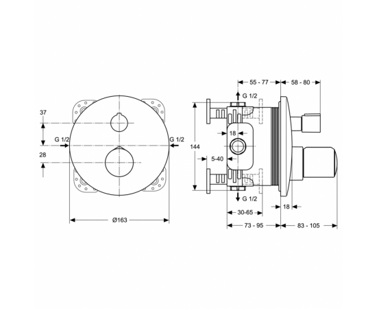 Смеситель Ideal Standard  MELANGE A4891AA для ванны/душа_, изображение 3