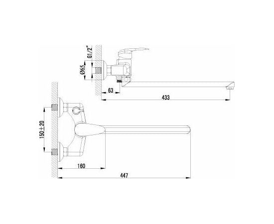 Смеситель для ванны Lemark Pramen LM3317C_, изображение 2