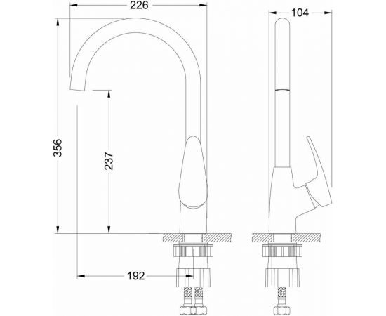 Смеситель для кухонной мойки Lemark Linara LM0405C_, изображение 2