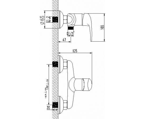 Смеситель для душа Lemark Pramen LM3303C_, изображение 5