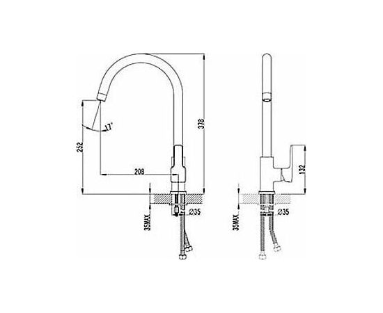 Смеситель для кухонной мойки Lemark Basis LM3605C_, изображение 2