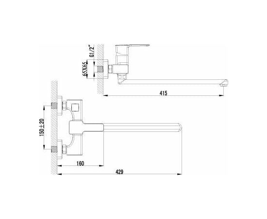 Смеситель для ванны Lemark Basis LM3617C_, изображение 3