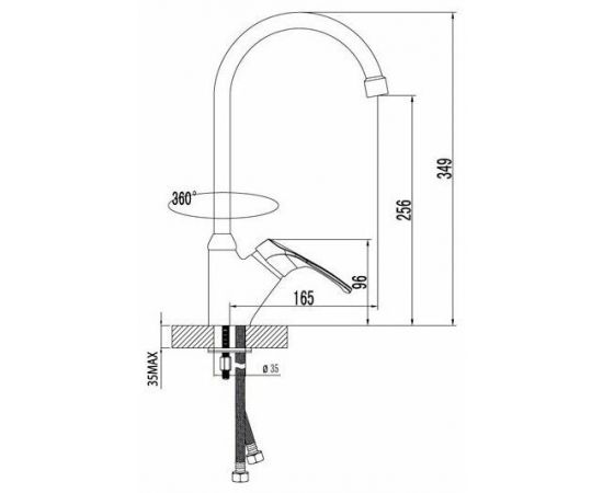 Смеситель для кухонной мойки Lemark Omega LM3105C_, изображение 3