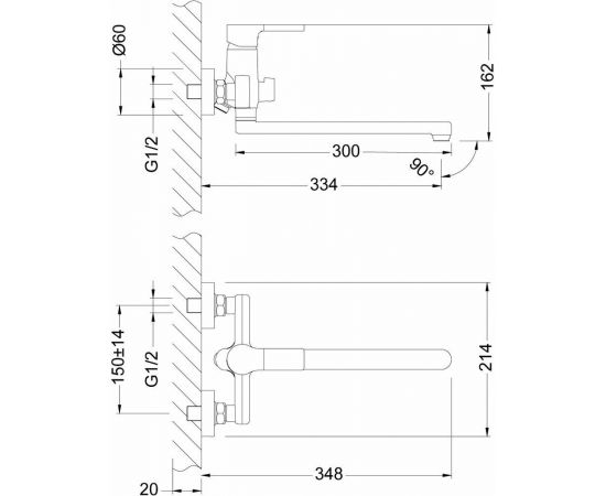 Смеситель для ванны Lemark Aura LM0651C_, изображение 3