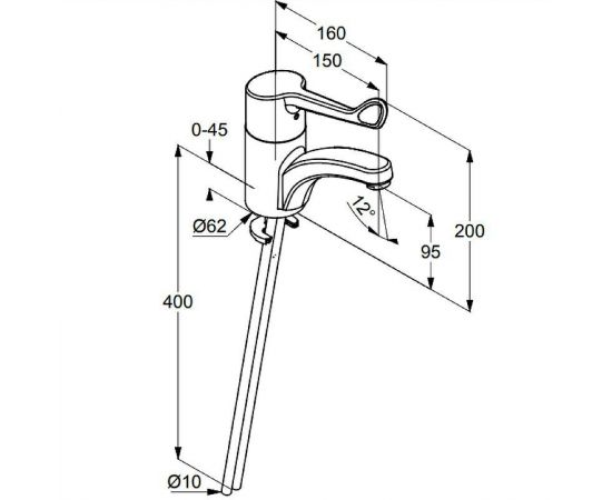 Смеситель для раковины Kludi Medi Care 341120534, хром_, изображение 4