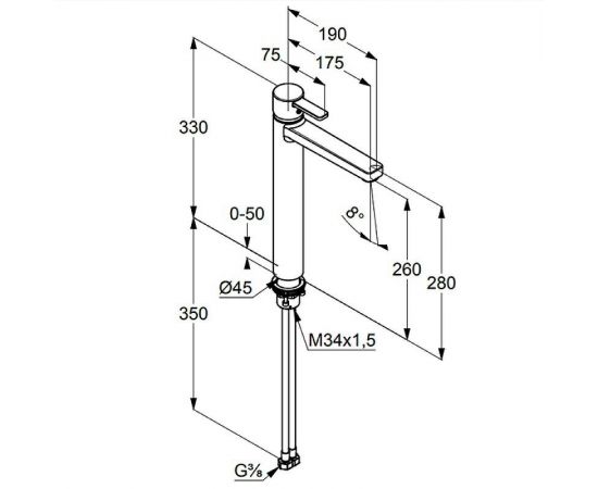 Смеситель для раковины Kludi Zenta 382570575, хром_, изображение 4