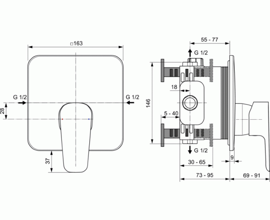 Смеситель Ideal Standard A7347AA для душа_, изображение 2