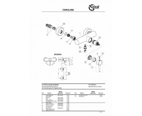 Смеситель Ideal Standard BC200U4 для душа_, изображение 2