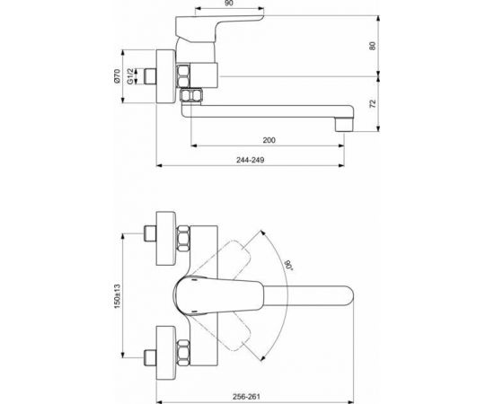 Смеситель Ideal Standard CERAPLAN III B0726AA для кухонной мойки_, изображение 3