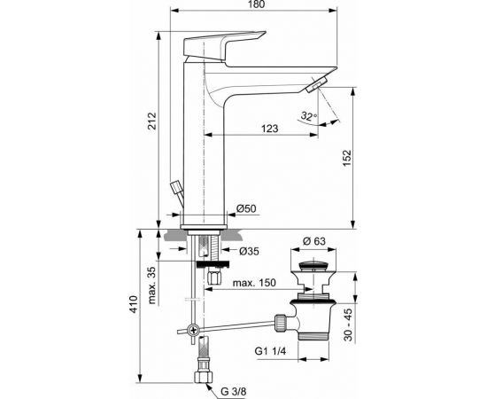 Смеситель Ideal Standard TESI A6563AA для раковины_, изображение 5