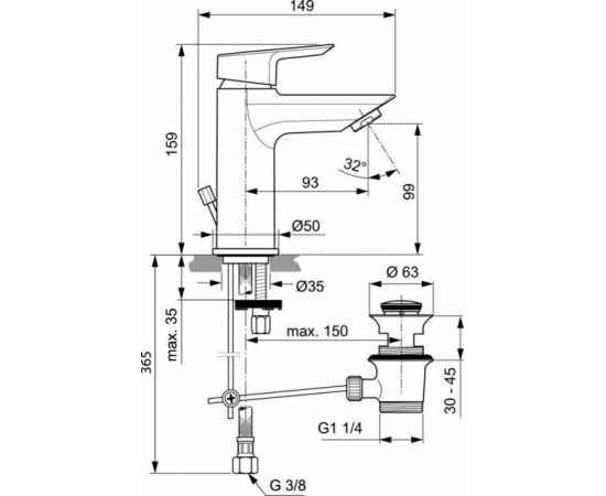 Смеситель Ideal Standard TESI A6557AA для раковины_, изображение 5