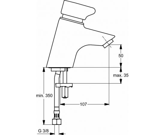 Смеситель для раковины Ideal Standard  CERAPLUS B8295AA_, изображение 3