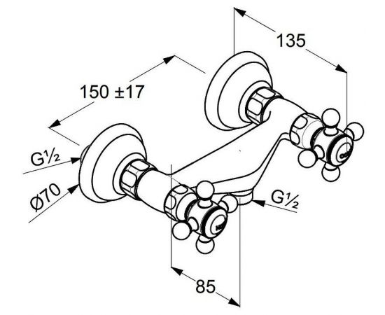 Смеситель для душа Kludi Adlon 516104520, золото_, изображение 2