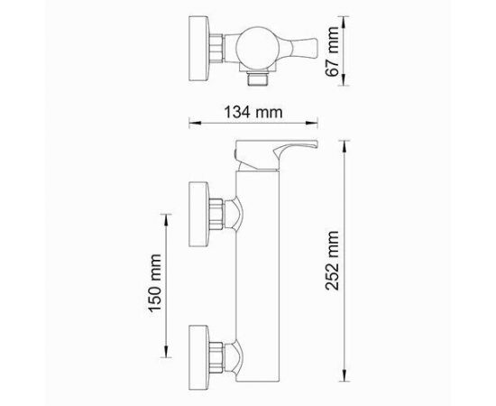 Смеситель для душа WasserKRAFT Berkel 4802_, изображение 3