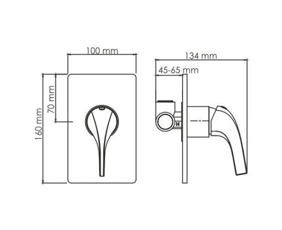 Смеситель для душа WasserKRAFT Sauer 7151_, изображение 3